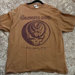 Grateful Dead Tan Skull Graphic Tee